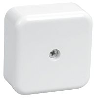 Коробка распаячная КМ41205-01 для открытой проводки 50х50х20мм белая | код UKO10-050-050-020-K01-E | IEK